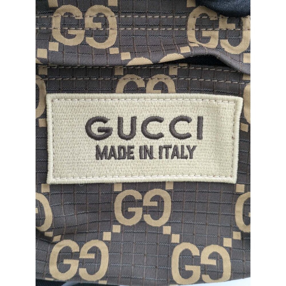Gucci Ripstop GG Monogram Patch Belt Bag Beige Ebony 80cm 767934 - Picture 8 of 14